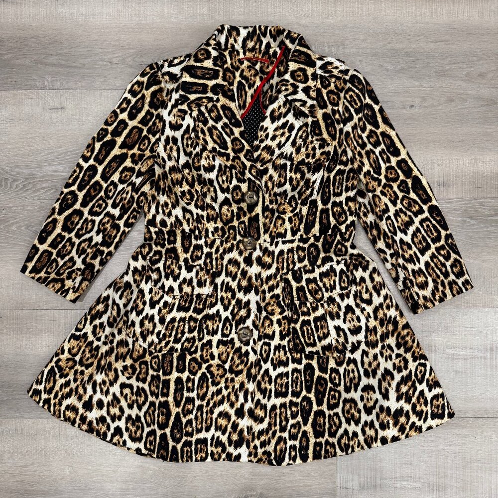 Alice + Olivia Leopard Print Trench